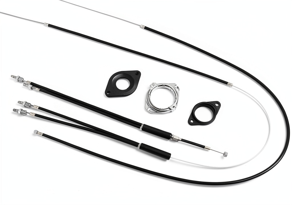 Gionfe BMX Gyro Brake Cables installed on a BMX bike