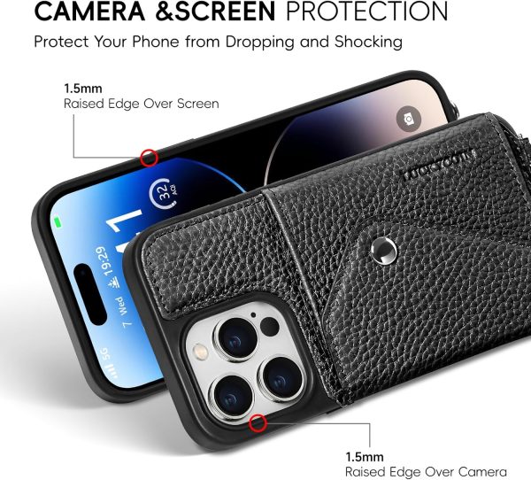 LuckyCoin iPhone 14 Pro Leather Wallet Case-2