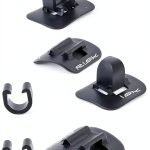 VANSIHO Bike Cable Guide Clip Aluminum Black-0