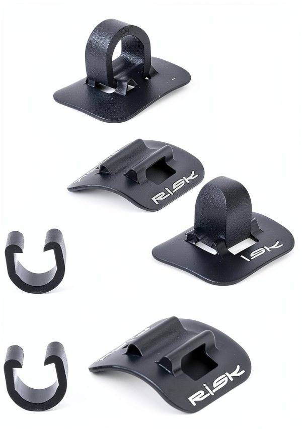 VANSIHO Bike Cable Guide Clip Aluminum Black-0