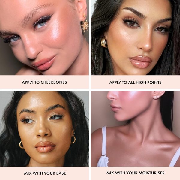 Iconic London Face Highlighter Shine Pink Pearl-4
