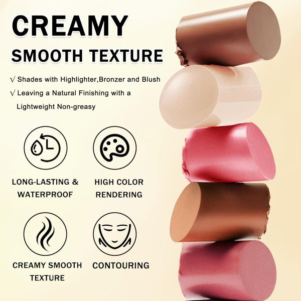 IONSGAKO Cream Contour Stick Kit Double End-5