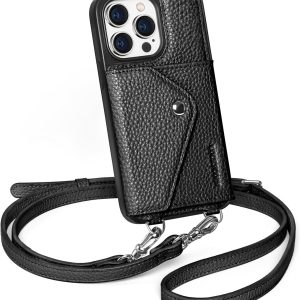 LuckyCoin iPhone 14 Pro Leather Wallet Case-0