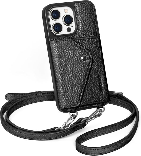 LuckyCoin iPhone 14 Pro Leather Wallet Case-0