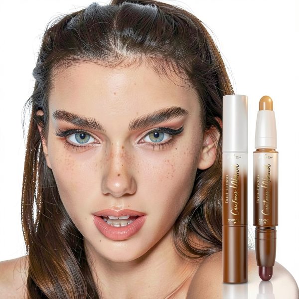 QIDSTERS Dual End Contour & Highlighter Stick Creamy Design-1