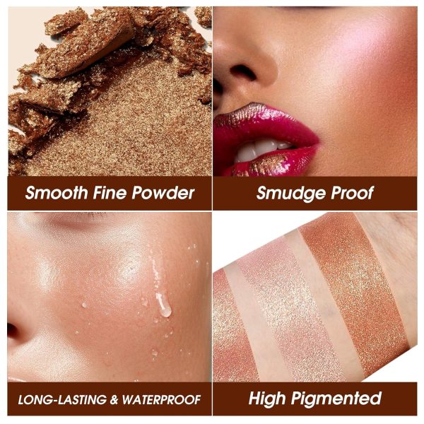 Face Highlighter LANGMANNI 5 Color Waterproof-3