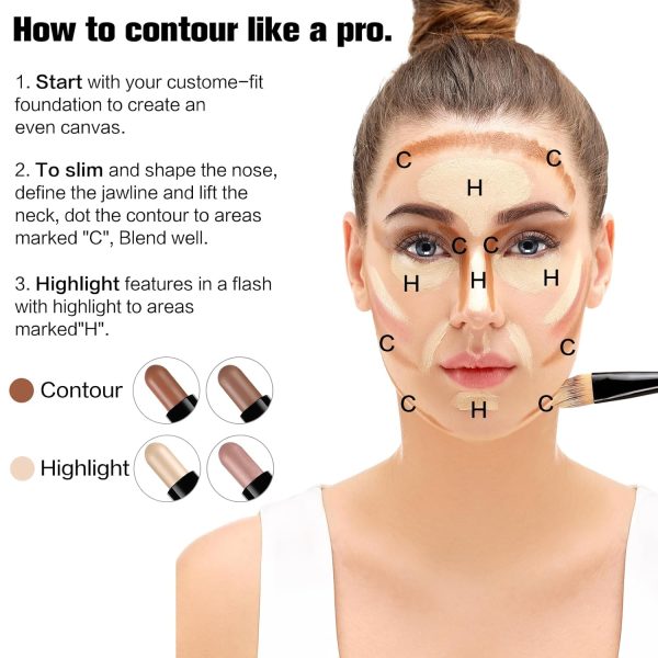 SUSIKEKI Contour Highlighter Stick 0.31oz Color-4