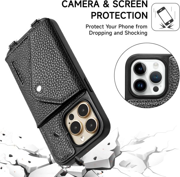 LuckyCoin iPhone 14 Pro Leather Wallet Case-3