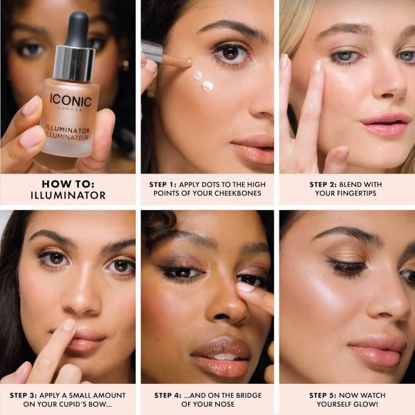 Iconic London Face Highlighter Shine Pink Pearl-2