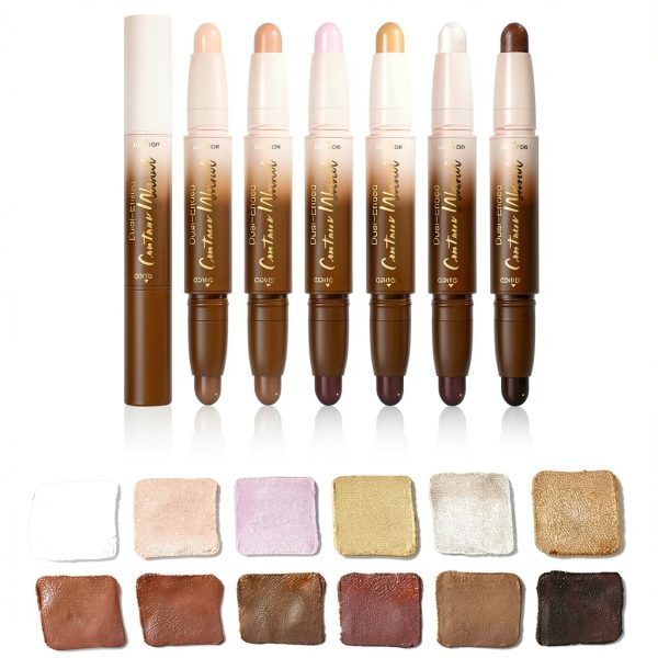 QIDSTERS Dual End Contour & Highlighter Stick Creamy Design-5