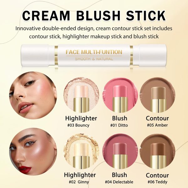 IONSGAKO Cream Contour Stick Kit Double End-2