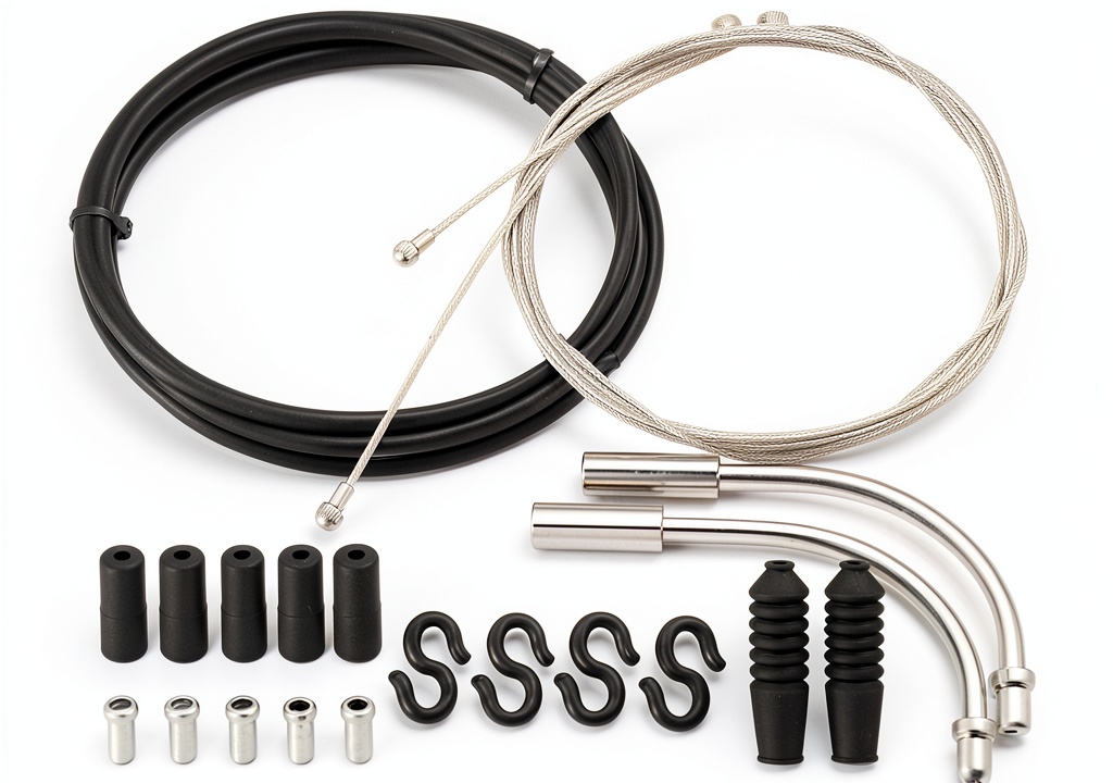 Bicycle brake cable kit components