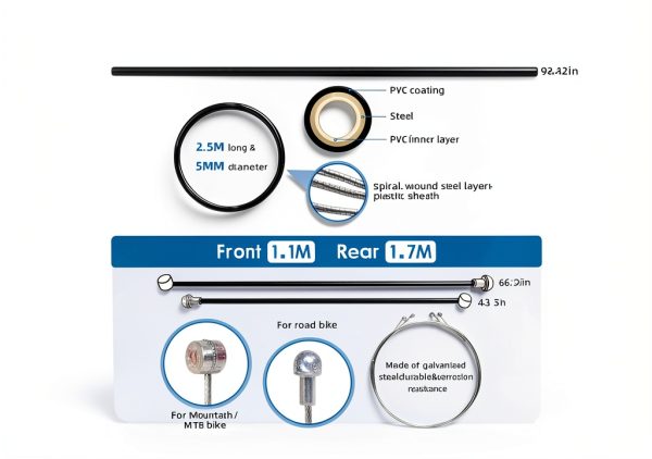Bike Brake Shift Housing Kit Gionfe Aluminum-1