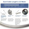 Motorcycle Throttle Cable Repair Kit mamakoi Silver Aluminum-1