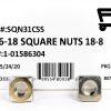 5/16-18 Stainless Steel Square Nuts 18-8 by FAS 20 pcs QC Inspected-1