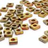 Zinc Plated M3 Square Nuts 100PCS by suiwotin Bronze Tone Fastener-3