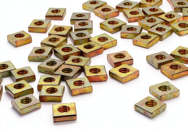 Zinc Plated M3 Square Nuts 100PCS by suiwotin Bronze Tone Fastener-3