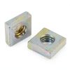 Zorfeter 100Pcs Zinc Plated M3 Square Nuts, Square Machine Screw Nuts Fastener for Home Repairs and Professional Engineering-1