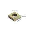 uxcell M6-1x3.2 Square Nuts Carbon Steel Zinc Plated 5 Piece Set-1