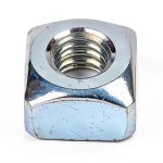 WARN 98278 Service Kit - Zinc Plated Square Nut: 7/16"-14, 4 Pack-0