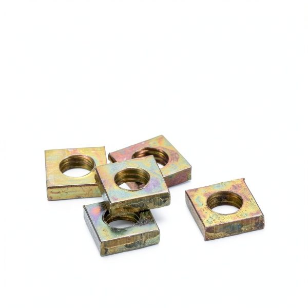 uxcell M6-1x3.2 Square Nuts Carbon Steel Zinc Plated 5 Piece Set-3
