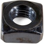 Coarse Square Nuts 7/16-14 Inch Hard-to-Find Fastener 12-Piece Zinc-0