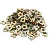 Zorfeter 100Pcs Zinc Plated M3 Square Nuts, Square Machine Screw Nuts Fastener for Home Repairs and Professional Engineering-0