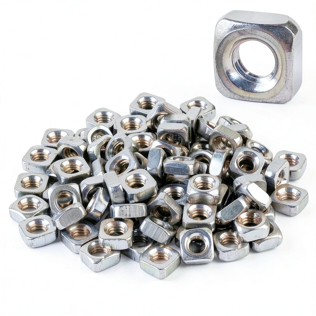 Installing M4 Square Nuts Niooliuk 304 Stainless Steel 100 Piece Assortment Kit on a wooden desk