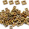 Zinc Plated M3 Square Nuts 100PCS by suiwotin Bronze Tone Fastener-0