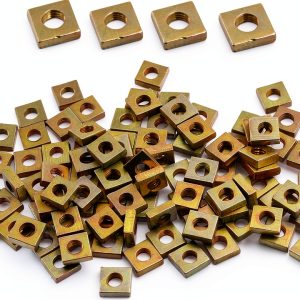 Zinc Plated M3 Square Nuts 100PCS by suiwotin Bronze Tone Fastener-0