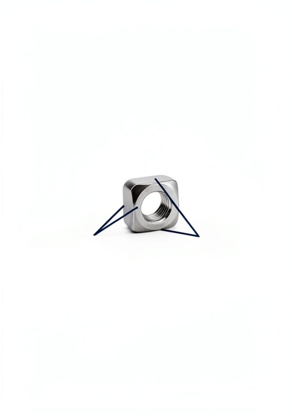M4-0.7 Square Nuts IMScrews 304 Stainless Steel Fasteners Pack of 100-2