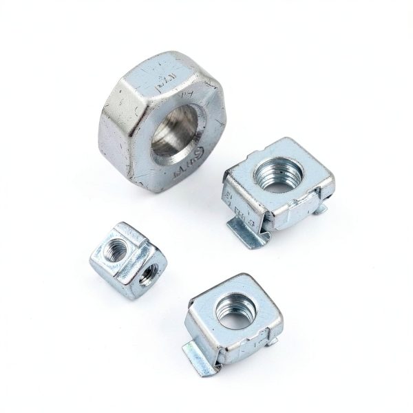 Swpeet 40Pcs 4 Size 10-32, 12-24, 1/4"-20, 5/16"-18 Zinc Plated Carbon Steel Square Cage Nuts Assortment Kit-5