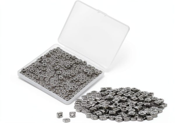 200 Pieces 304 Stainless Steel M3 Square Nuts by Powlankou-0