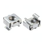 uxcell M5 x 0.8mm Cage Nut Snap-in Zinc Plated Nut for Server Rack-0