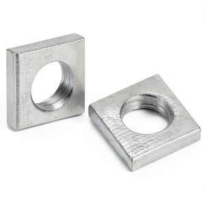 uxcell 10Pcs M5x8mm Square Nuts Carbon Steel Zinc Plated Fasteners for-0
