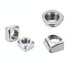 uxcell M5-0.8x4 Square Nuts 304 Stainless Steel Coarse Thread 10pcs-2