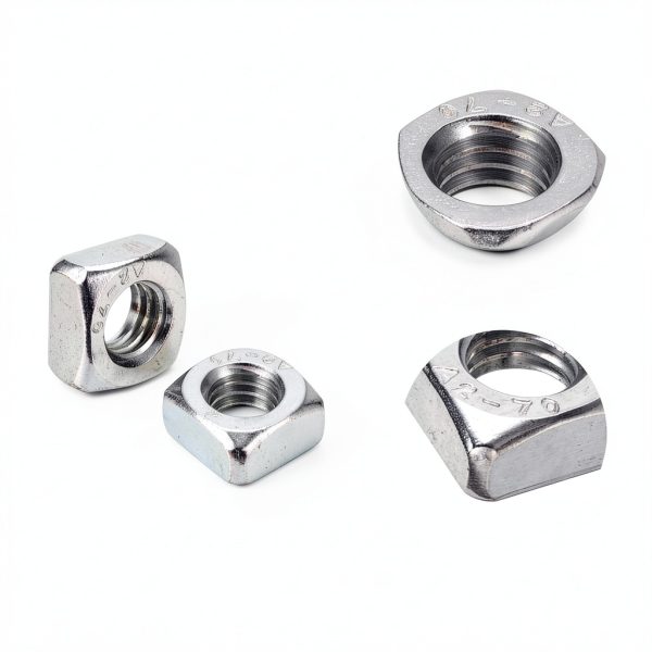 uxcell M5-0.8x4 Square Nuts 304 Stainless Steel Coarse Thread 10pcs-2