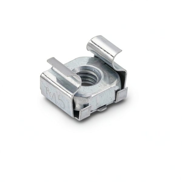 uxcell M5 x 0.8mm Cage Nut Snap-in Zinc Plated Nut for Server Rack-3