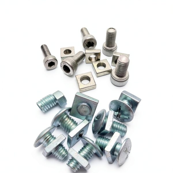 uxcell 10Pcs M5x8mm Square Nuts Carbon Steel Zinc Plated Fasteners for-4
