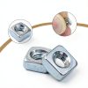 Waziaqoc 200 PCS 304 Stainless Steel M3 Square Nuts-3