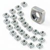 Waziaqoc 200 PCS 304 Stainless Steel M3 Square Nuts-1