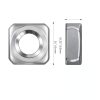 200 Pieces 304 Stainless Steel M3 Square Nuts by Powlankou-2